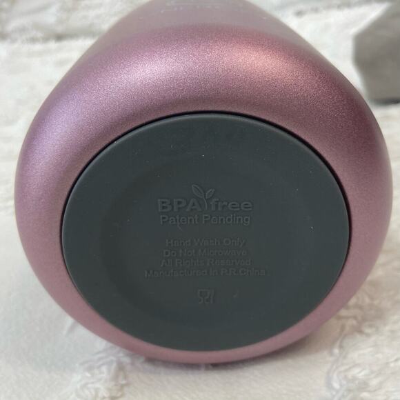 GNERGIFY Double Wall Vacuum Food Jar Thermos w/ Folding Spoon & Bag 22 oz Purple - Picture 5 of 7